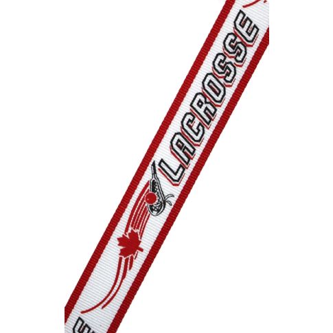 Lacrosse Maple Leaf Neck Ribbon w Clip