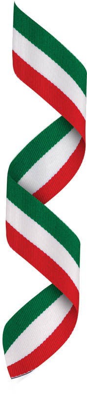 Green – White & Red 7/8″ x 32″