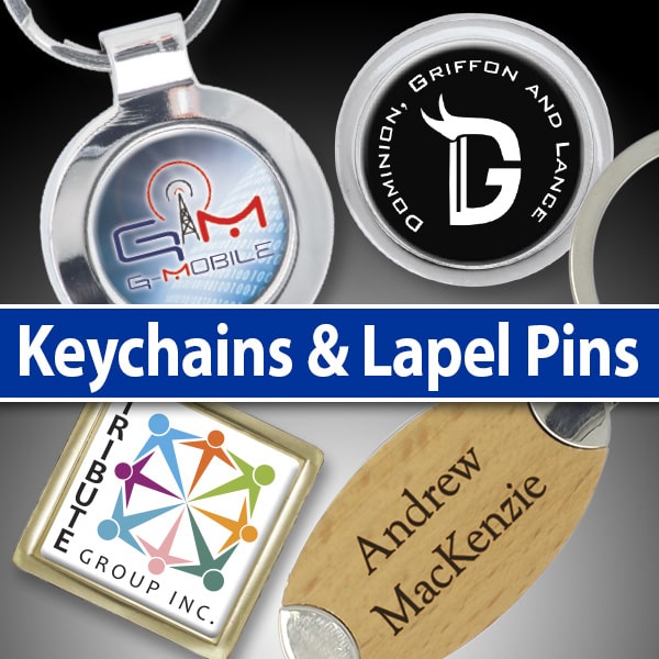 Keychains and Lapel Pins