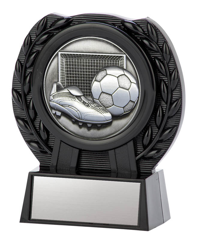 Soccer Matrix Insert Silver with Black Stand, 4″
