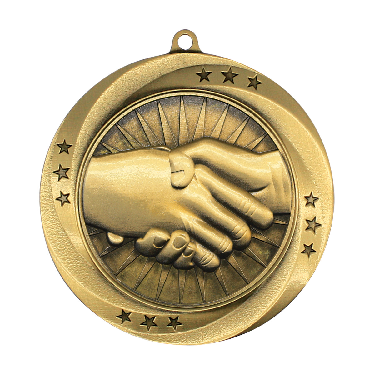 Matrix Series Handshake Medal, 2.75″